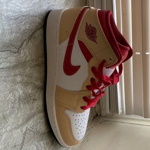 Red and curry air Jordan 1s